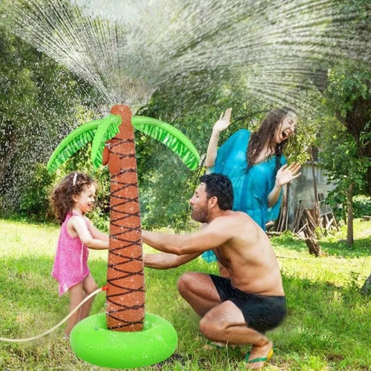 Palmera inflable con rociador